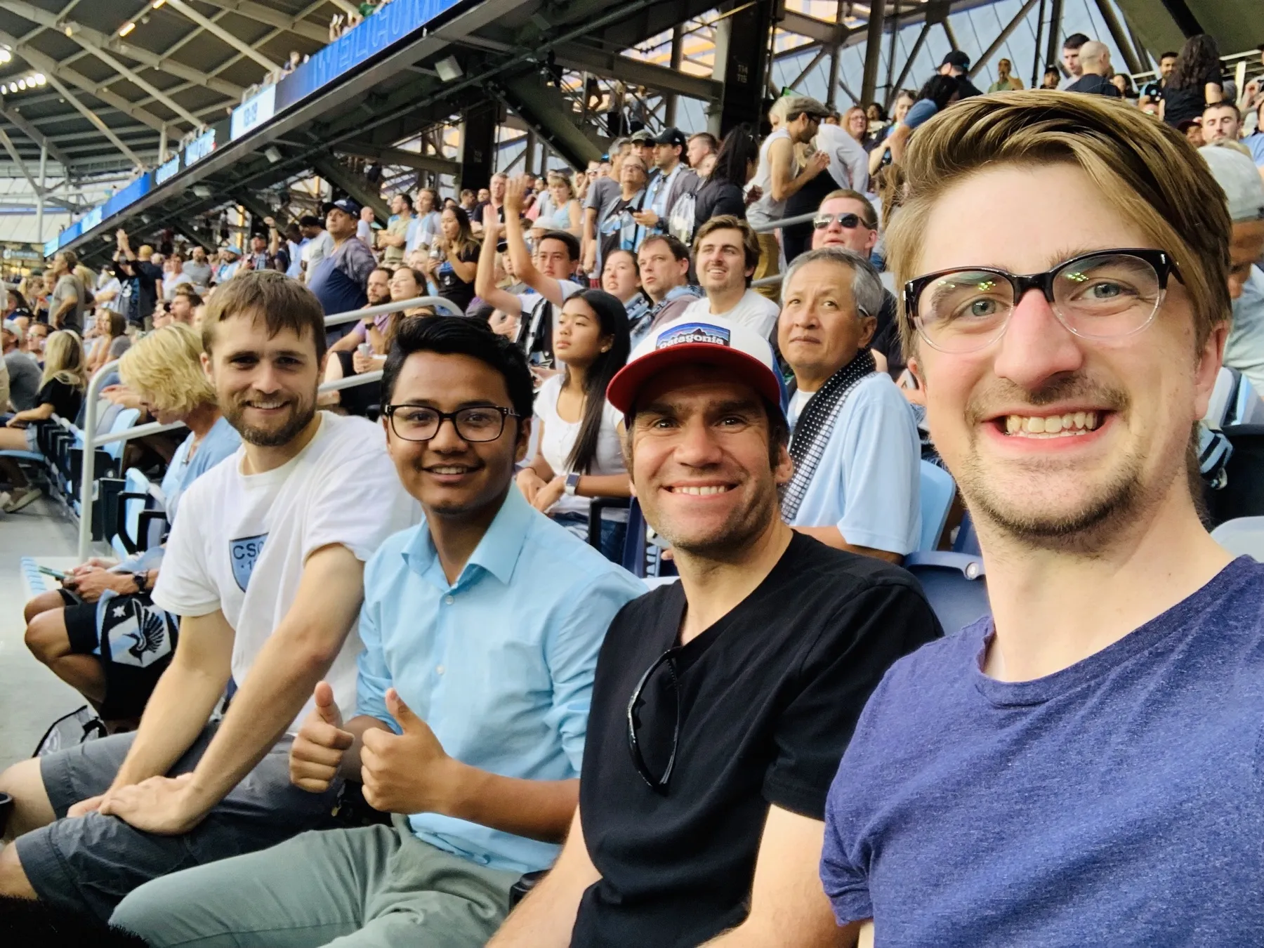 Delaget teammates at Target Center